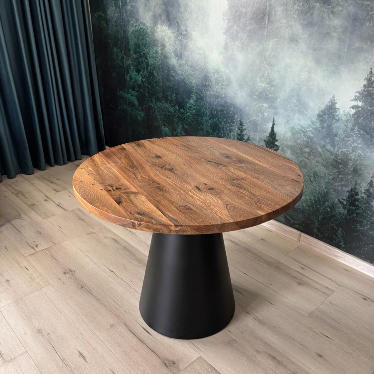 Masa de dining cu blat din nuc AX269 100cm